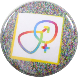 male female sign button mosaic